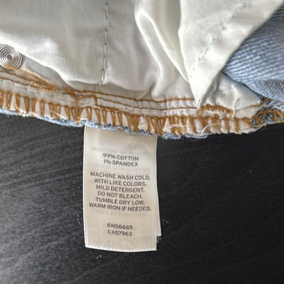 BP by Nordstrom High Waist Cutoff Jean Shorts w/ button fly. Sz 34 (14-16) - Picture 3 of 7